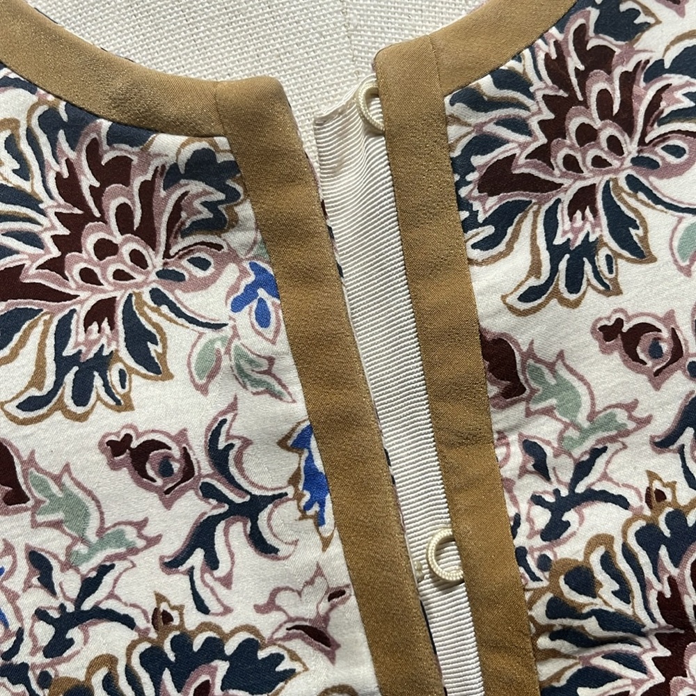 Floral Patterned Women's Jacket - Picture 5 of 7